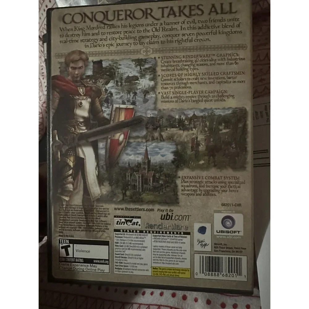 Heritage of Kings: The Settlers PC DVD ROM Ubisoft Medieval Strategy Game‎